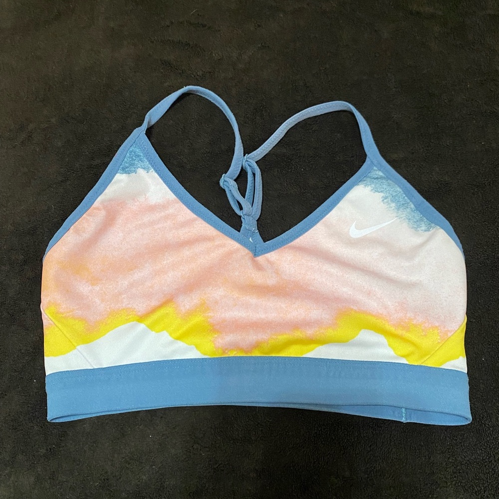 Nike sports bra. Worn once in excellent condition. Pads not included.